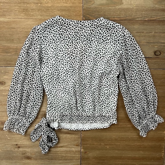 A&F Wrap Blouse - Picture 2 of 8